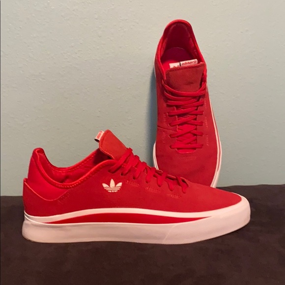 adidas | Shoes | Adidas Sabalo Scarlet White Suede | Poshmark